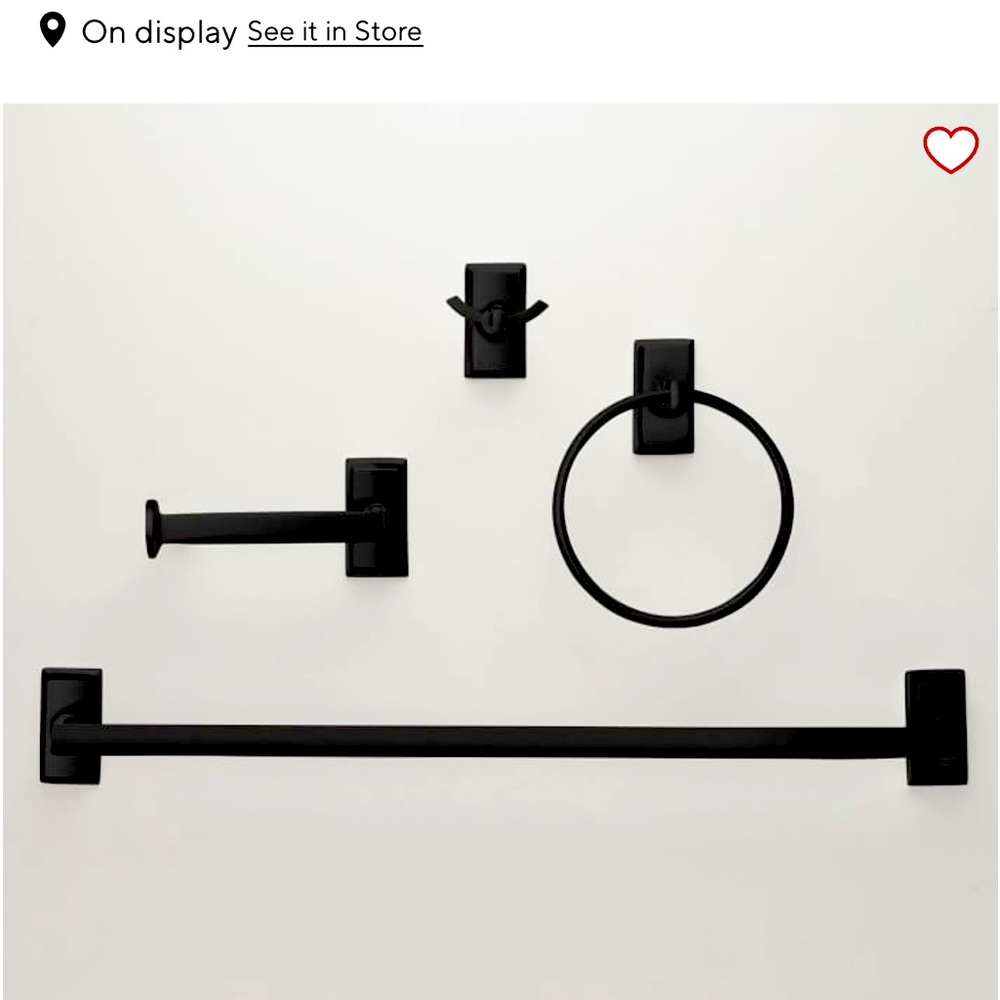 New Pottery Barn Frances Bathroom Hardware Set